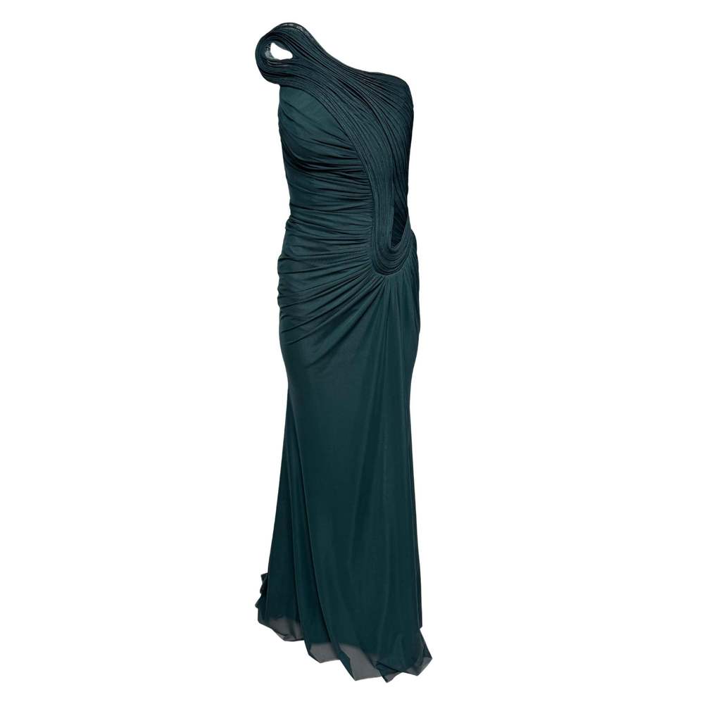 Cult Moda - Gilded Waves Green Cocktail Dress - FR 38